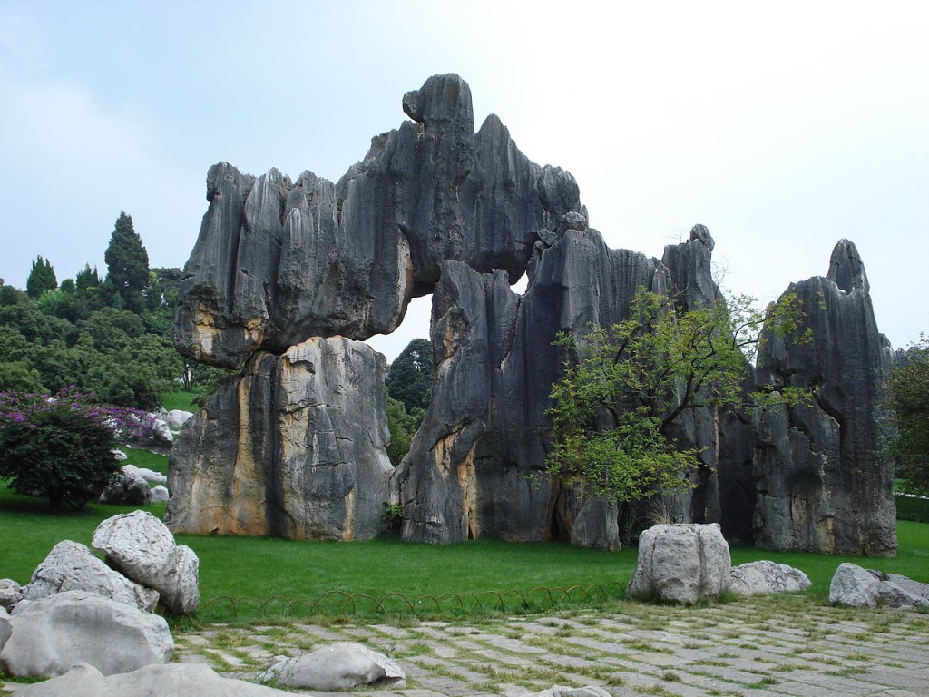 Stone Forest (Shilin) in China - photo source Wikipedia