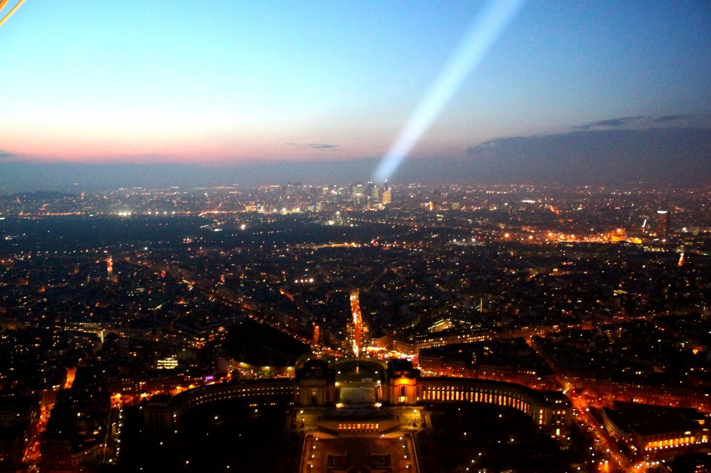 Paris - view from the Eiffel Tower - with the special flash