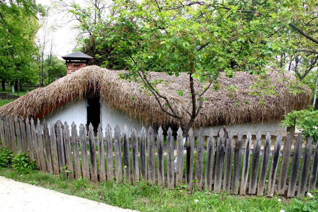 Half buried houses from Romania - lateral view