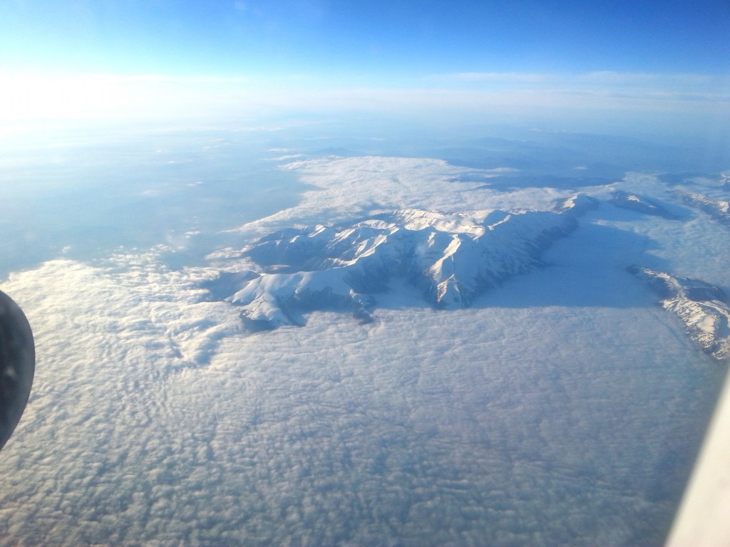 beautiful clouds seen from the airplane