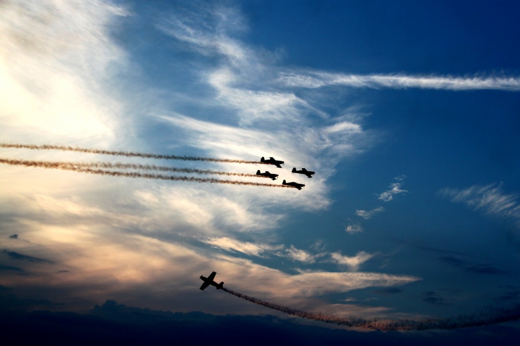 BIAS 2015 - Hawks of Romania, Extra 300 -  sunset flight 