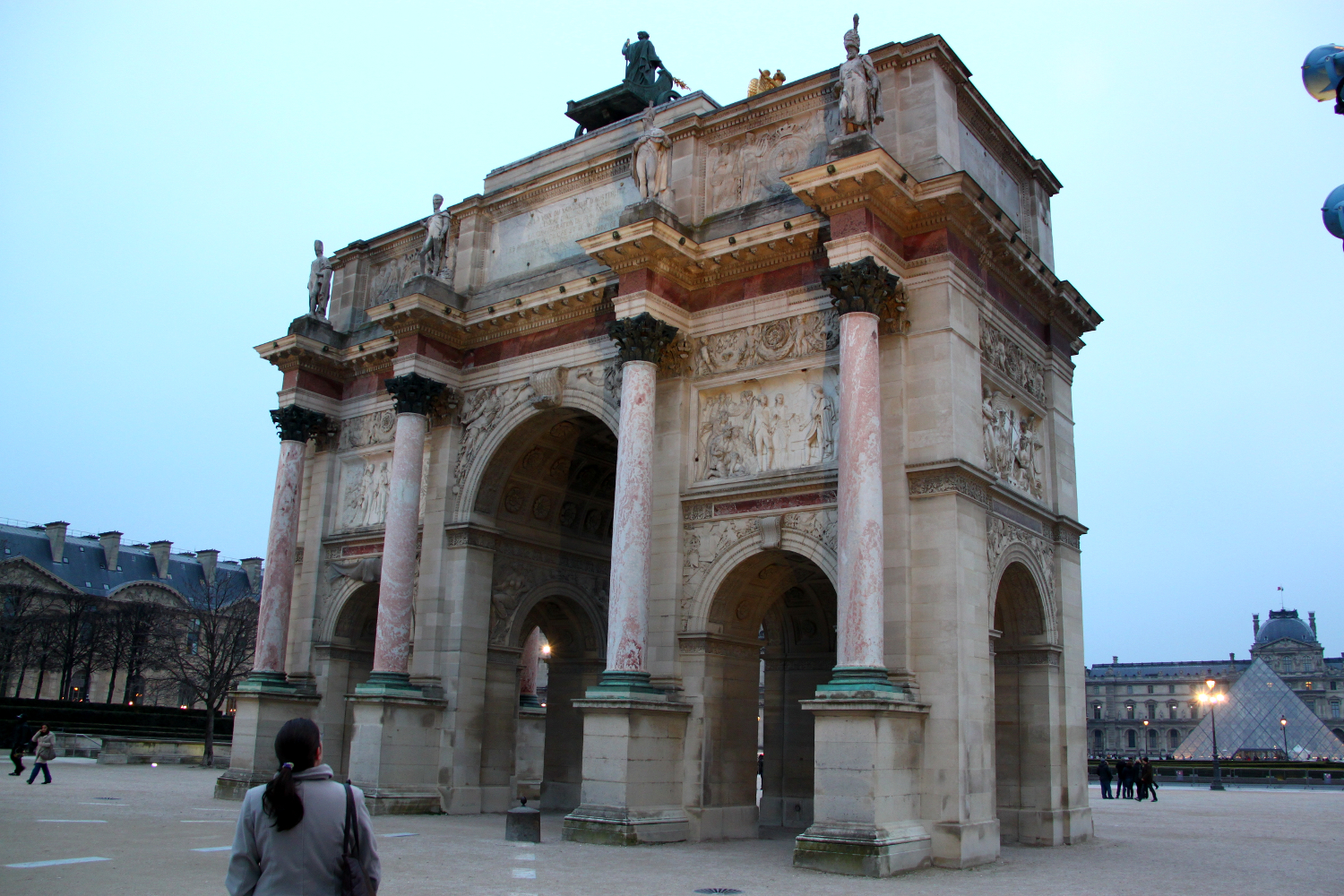 The Arc de Triomphe du Carrousel in Paris