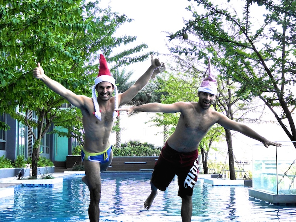 Nomadic Boys - Merry Christmas from condo in Bangkok, Thailand