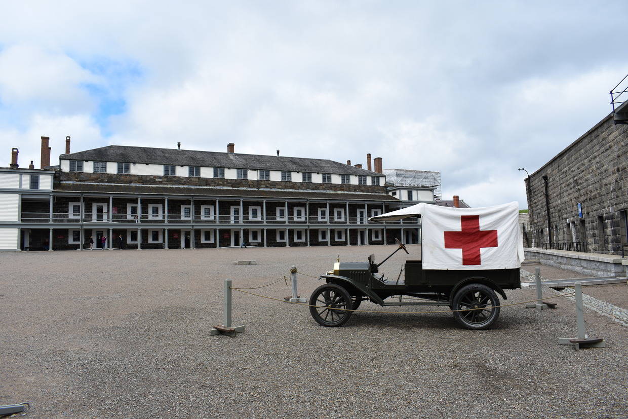 Medical vehicle inside Halifax Citadel National Historic Site