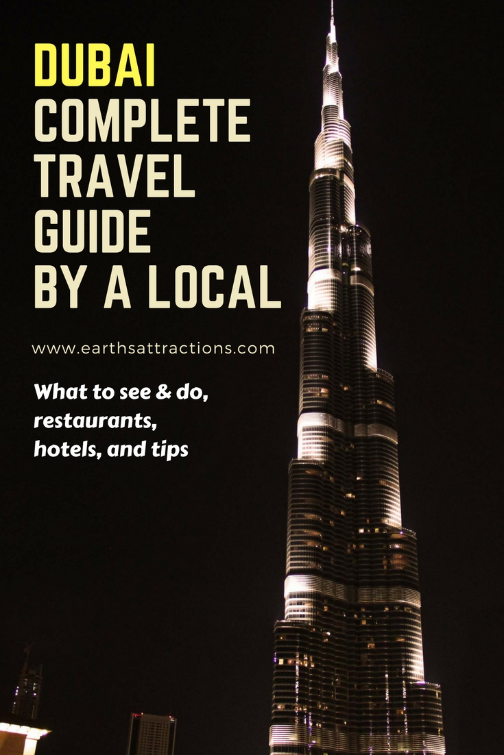 Going to Dubai, UAE? Use this comprehensive guide to Dubai and discover all the Dubai points of interest, places to eat in Dubai, useful tips for visiting Dubai, and Dubai accommodation options. All the things to do in Dubai are included. Save this pin to your #dubai #dubaiguide #dubaitravelguide #dubaiattractions #dubaithingstodo #travel #uae #dubaitips