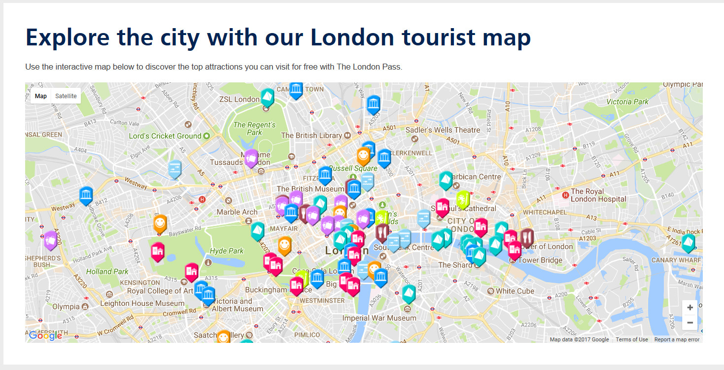 London Tourist Map