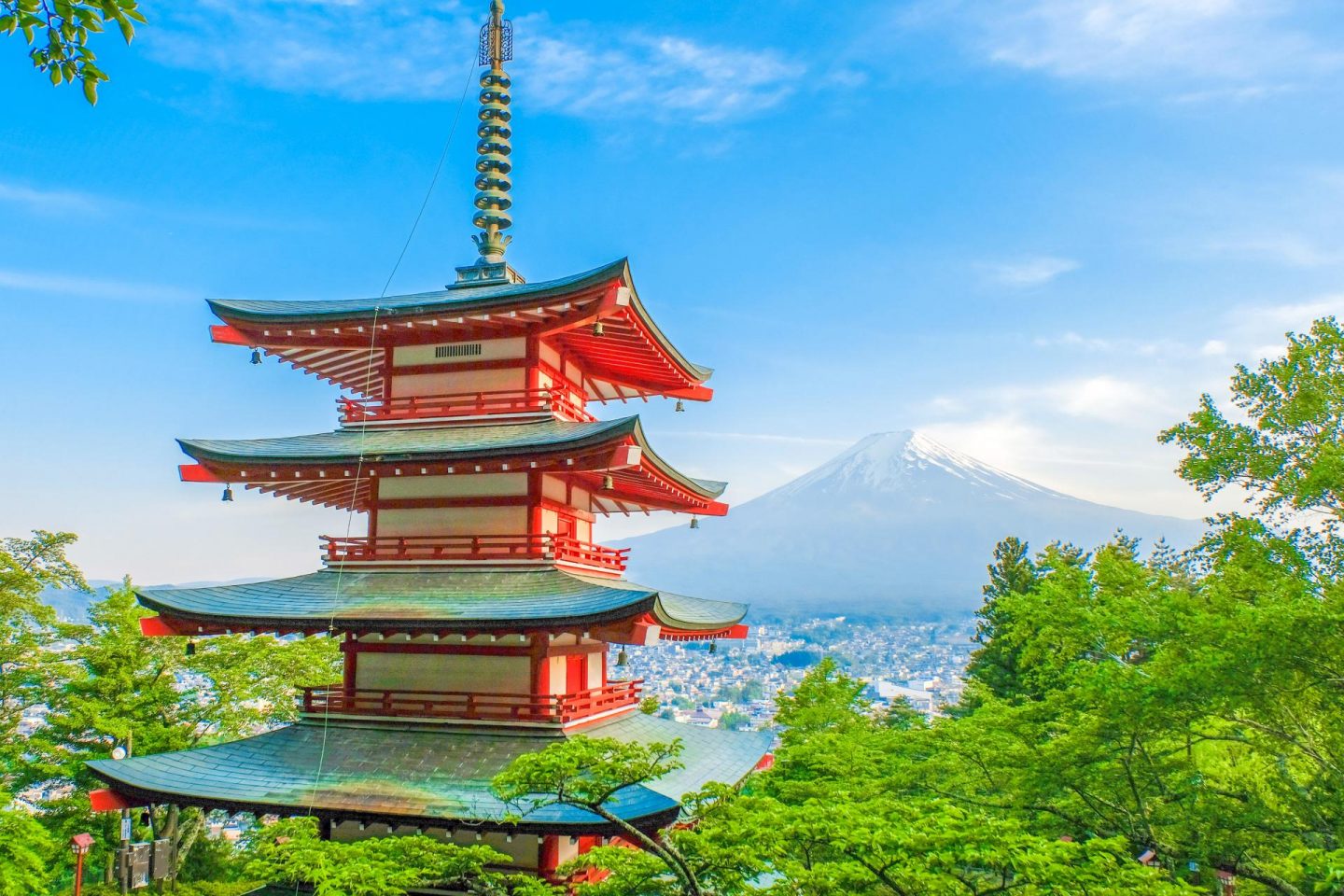 Arakur Sengen Shrine - and Mount Fuji