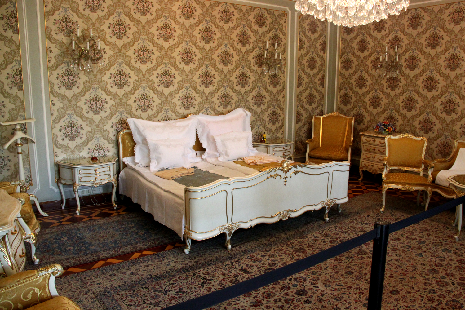 The Spring Palace, Bucharest Romania - Ceausescu's bedroom