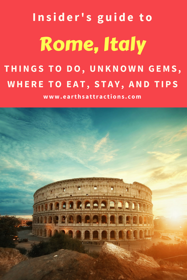 Are you heading to Rome, Italy? Check out this insider's guide to Rome, Italy and discover the top things to see in Rome, the unknown gems in Rome, where to eat in Rome, where to stay in Rome (hotels in Rome), and tips for Rome from a local. Save this pin to your board for travel inspiration! #Rome #Italy #Rometravel #travelguide #tourist #attractions #travel #europe #romeguide #rometravelguide