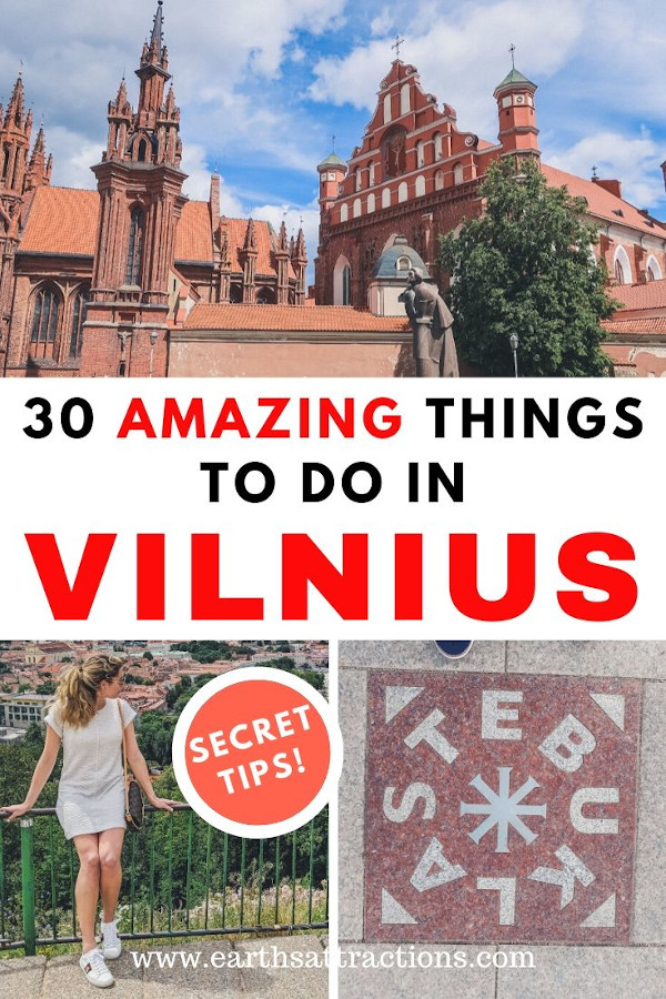 Vilnius Lithuania things to do. Wondering what to do in Vilnius, Lithuania? This article has the perfect answers for you: the best attractions in Vilnius and the best restaurants in Vilnius. Your perfect Vilnius itinerary for 3 days. #vilnius #lithuania #europe #traveldestinations #travelitinerary #vilniusthingstodo #earthsattractions 