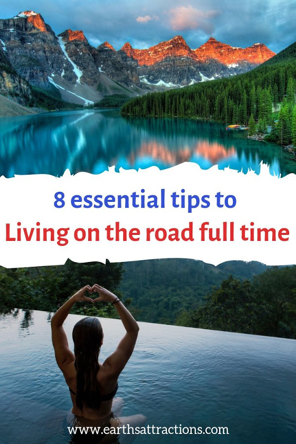 8 Essential tips for living on the road full time as well as digital nomad jobs #digitalnomad #digitalnomads #travel #traveltips