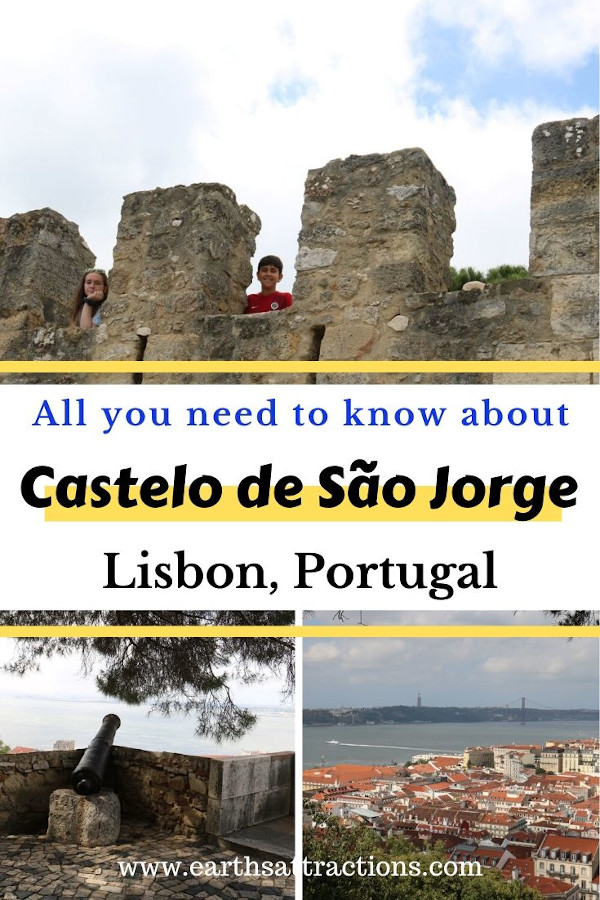 The ultimate guide to visiting Castelo de São Jorge, Lisbon. Use this Lisbon Castle guide when planning your trip: it includes when to visit Lisbon, Sao Jorge Castle things to do - cannons, courtyards, towers, and more and useful insider tips for Lisbon Castle. #lisbon #portugal #castle #lisboncastle #travel #europe 