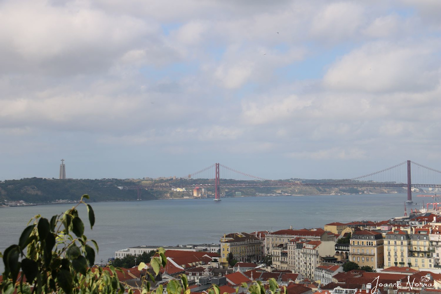 View from the Castelo de Sao Jorge - The Christo Rei statue 