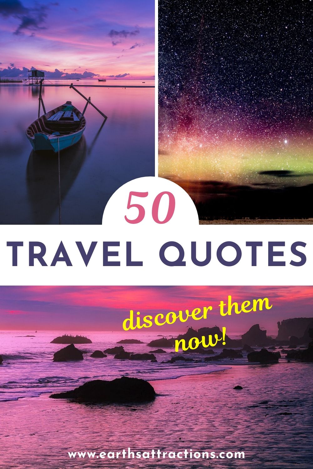The best travel quotes! Discover 50 inspirational travel quotes, motivational travel quotes, and more! These are the best travel quotes to inspire you to travel. Short travel quotes, as well as long travel quotes and quotes by famous people, are included! Read the article now#travelquotes #quotes #travel #travelquote #earthsattractions #wanderlust #traveling
