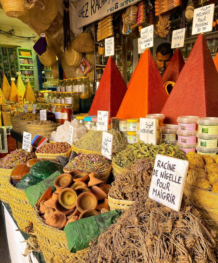 Check out the Essaouira spice souk - one of the best places to visit in Essaouira which is one of the cities to visit in Morocco in a week