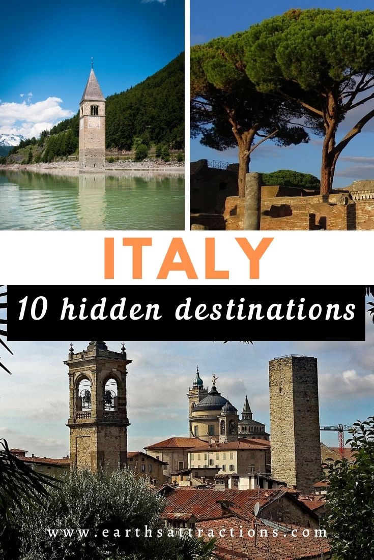 Secret Italy: 10 Lesser known destinations in Italy to visit right now. Discover the best hidden gems in Italy. #Italy #europe #italytravel #europetravel #italyhiddengems #hiddengems #unknowndestinations 