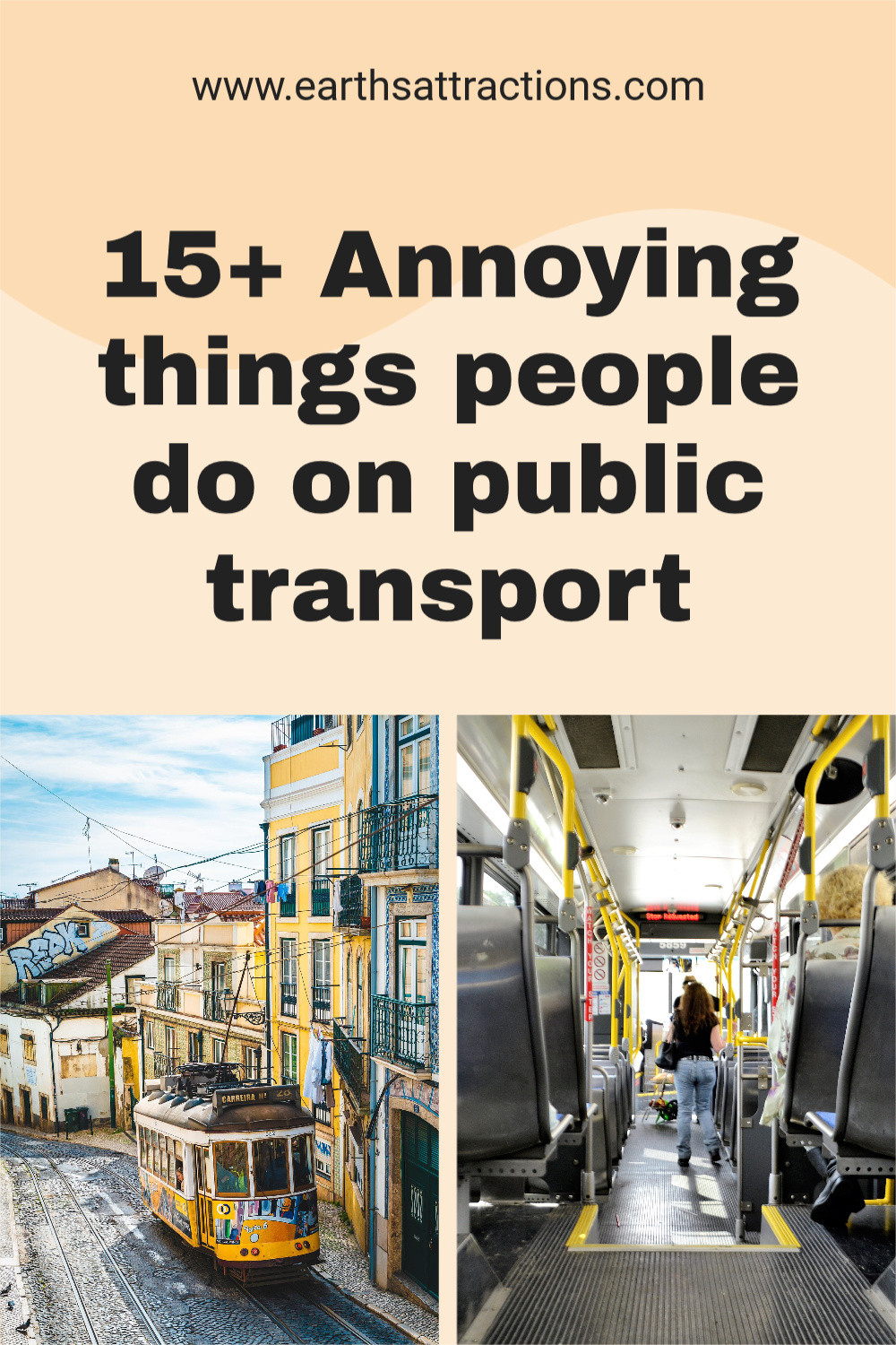 15+ annoying things people do on public transport. How NOT to behave on public transport #publictransport #badhabits