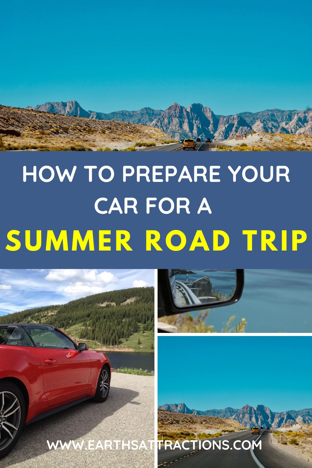 How to prepare your car for a summer road trip. This article includes the complete car maintenance checklist for summer road trips plus tips and tricks! #summertravel #cartrips #auto #cartips #cartraveltips #summerroadtrip #roadtrip #roadtrippreparation