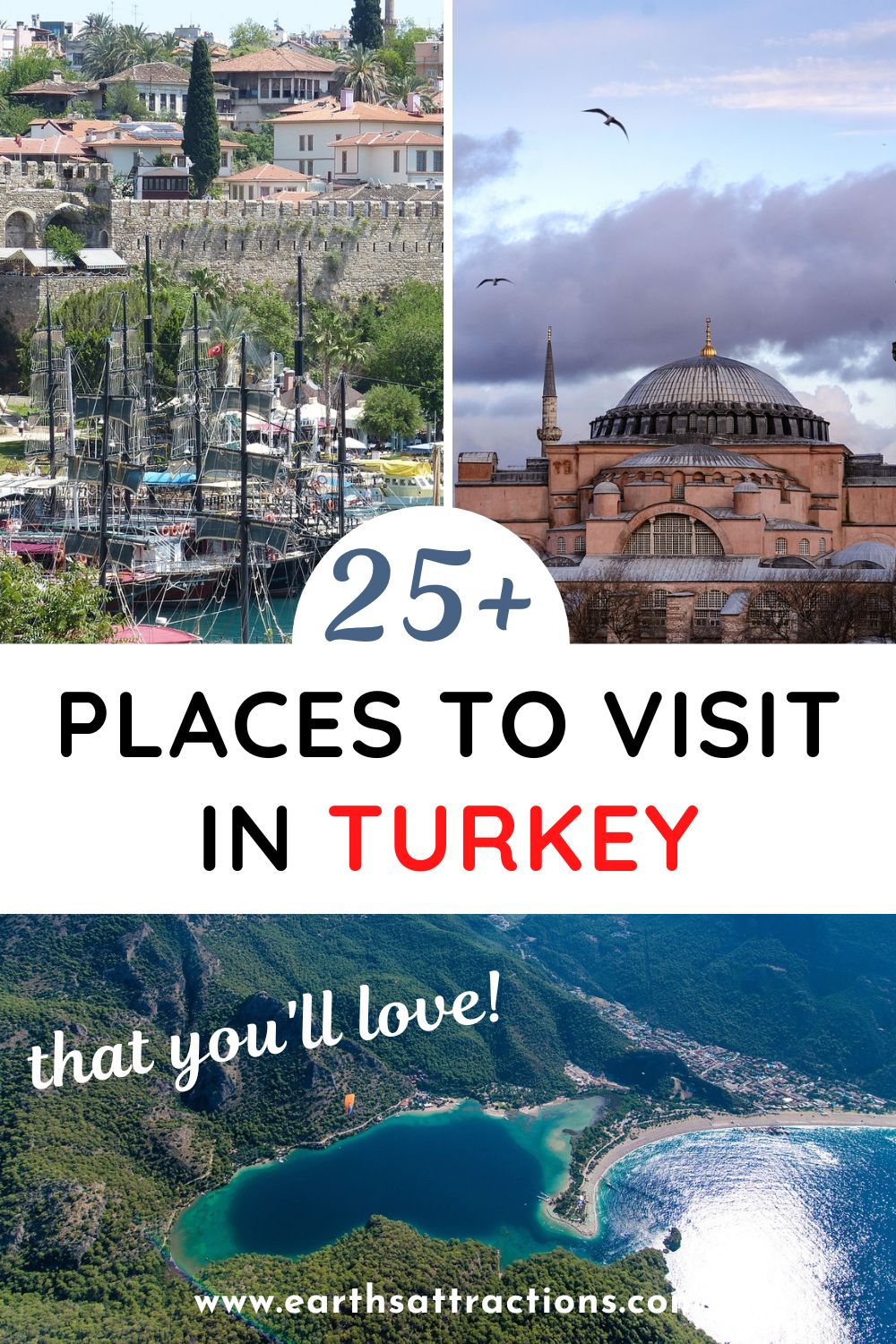 Things to do in Turkey. Discover the top attractions in Turkey and the best places to visit in Turkey - as well as hidden gems in Turkey from this Ultimate Guide to the Best Places to Visit in Turkey #turkey #turkeyattractions #turkeythingstodo #turkeyplacestovisit #asia #europe