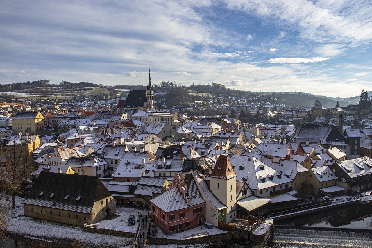 Cesky Krumlov, Czech Republic is one of the best European cities to visit in January