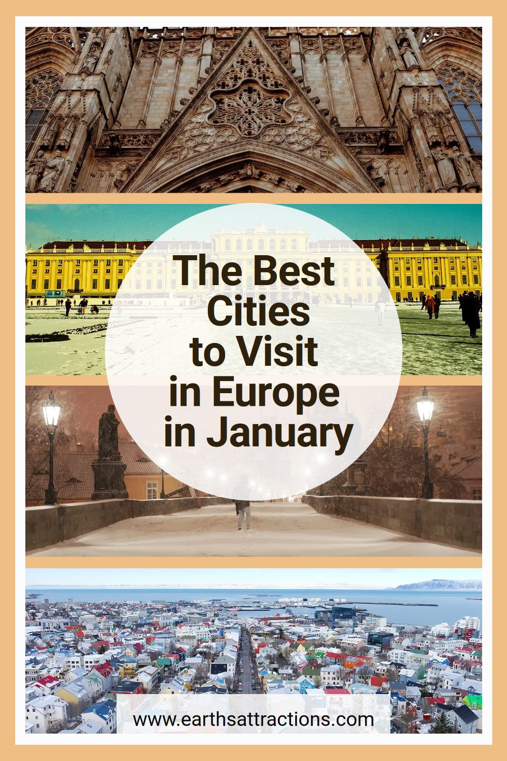 The best cities to visit in Europe in January. Wondering where to go in in January Europe? Discover the best European travel destinations for January. #europe #travel #europetravel #january #traveldestinations #placestogo #januarytravel