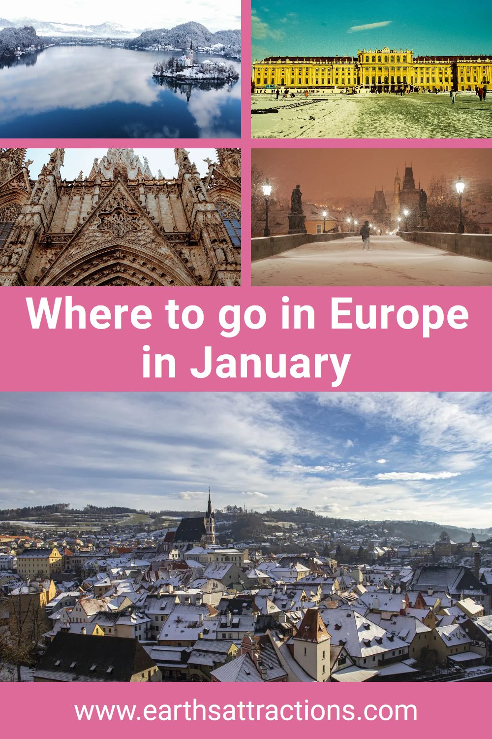 Where to go in January in Europe. Here are the best European places to visit in January. Looking for places to go in Europe in January? These are the top vacation destinations in Europe in January. #europe #travel #europetravel #january #traveldestinations #placestogo #januarytravel