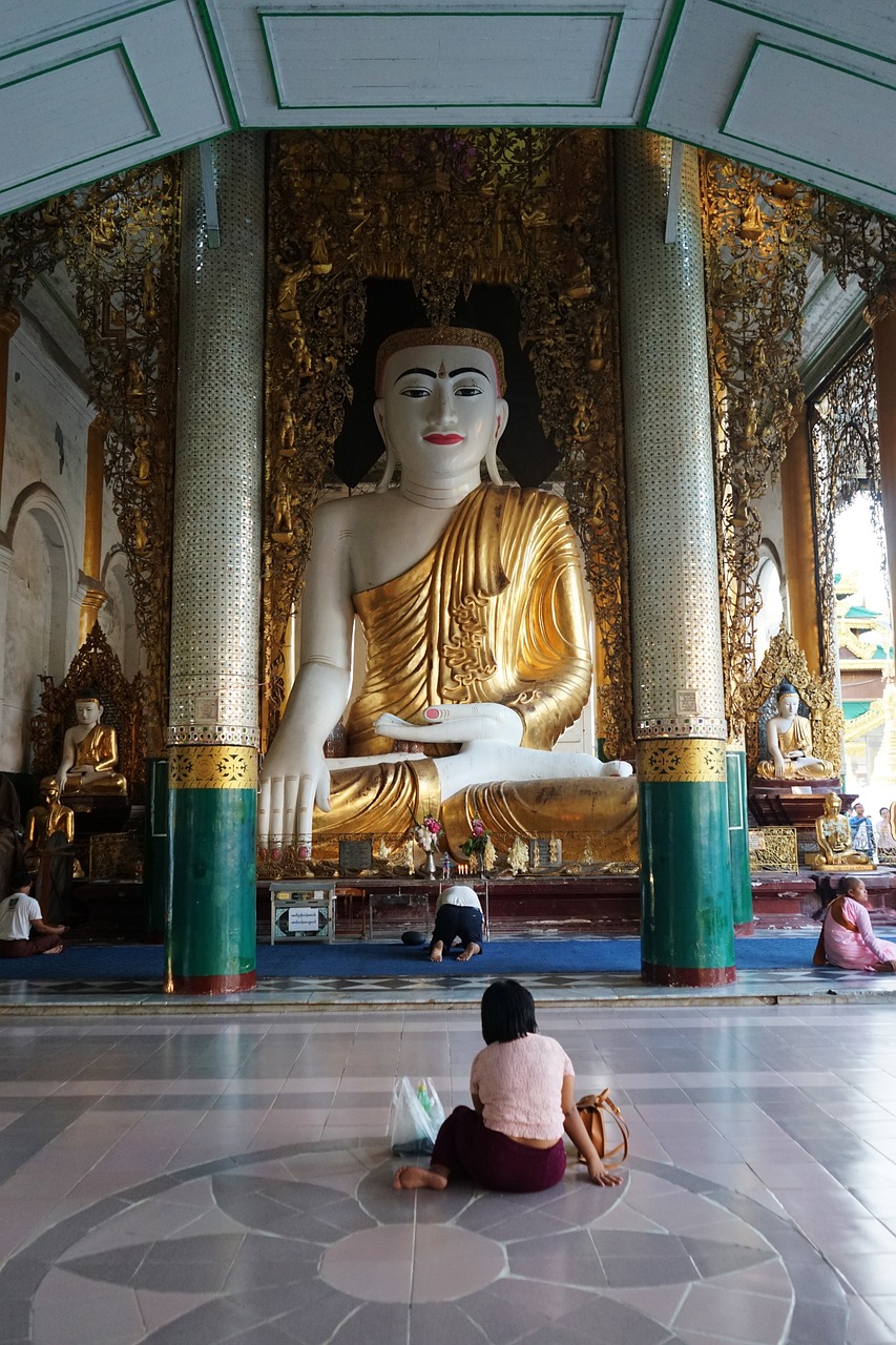 Shwedagon Pagoda - Yangon, Myanmar is one of the best tourist destinations in Asia in January