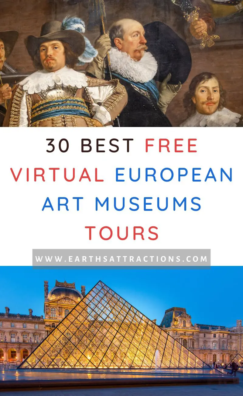 Top 30 Art Museums in Europe With Free Virtual Tours. Discover the 30 best free European virtual art museums tours. online museum tours | online museum website | staycation ideas #europe #museums #artmuseums #free #freevirtualartmuseums #freevirtualtour #virtualtours #germany #france #paris #France #hungary #finland #sweden 