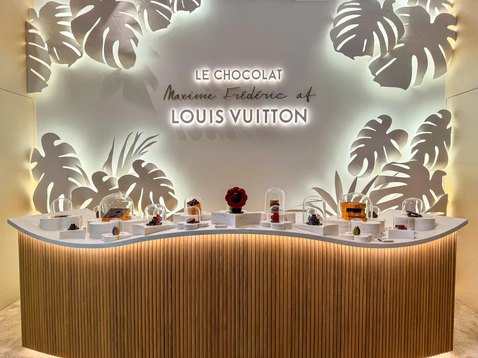 Louis Vuitton Chocolate Le Chocolat Maxime Frederic at Louis Vuitton in Marina Bay Sands, Singapore - Editorial Photo