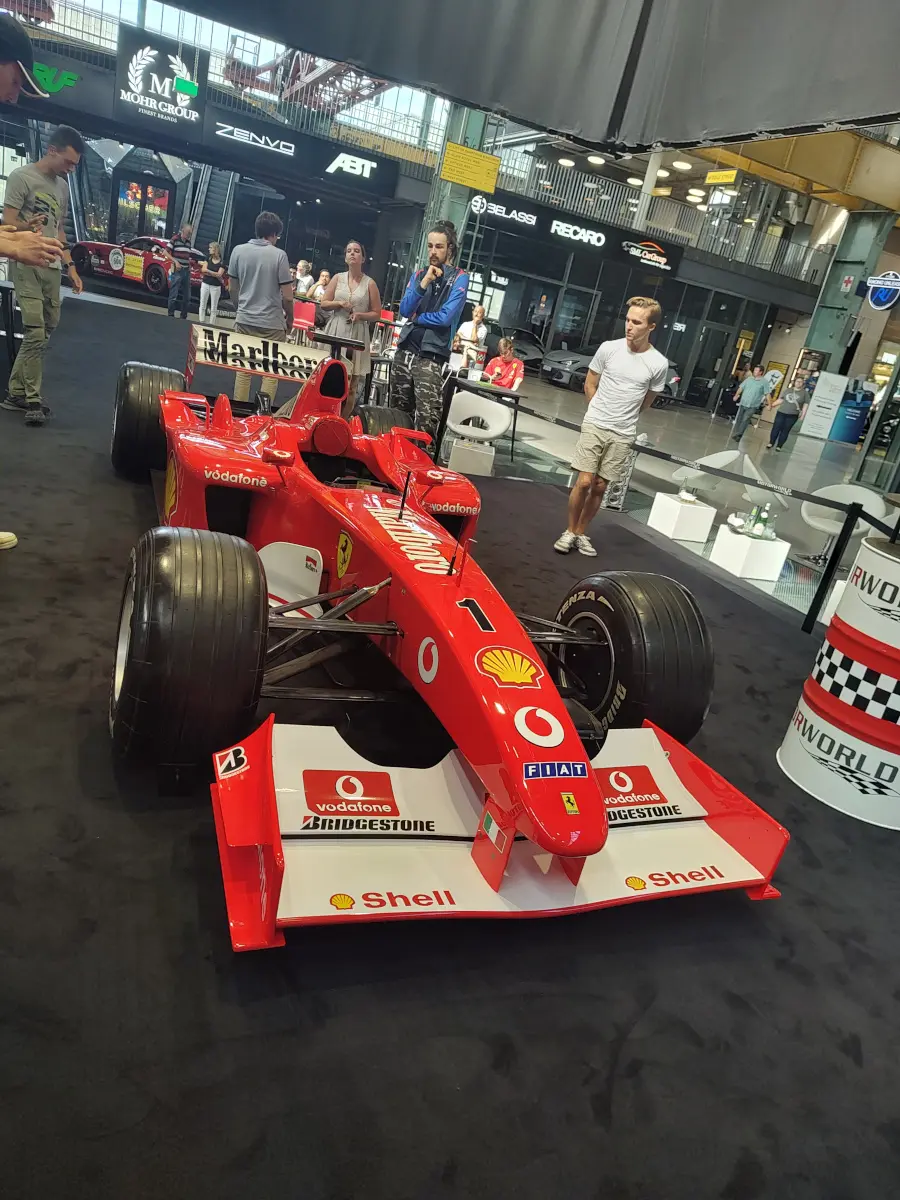 Free Automotive Museum in Munich With Legendary Cars Motorworld Munchen Ferrari Michael Schumacher's car