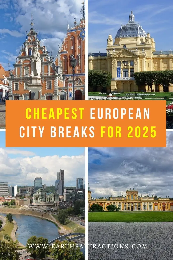 Cheapest European City Breaks for 2025: 10 Affordable Getaways with Gorgeous Views & Hidden Gems. Dreaming of a European escape that won’t break the bank? Discover 10 of the cheapest European city breaks for 2025 - from fairytale old towns to vibrant modern hubs. This guide includes updated prices, top attractions, and hidden gems you’ll love exploring this fall and winter. Perfect for couples, solo travelers, and weekend adventurers! #BudgetTravel #EuropeOnABudget #CheapCityBreaks #2025Travel #HiddenGemsEurope #EuropeanDestinations #CityBreakIdeas #TravelSmart #AutumnInEurope #WinterInEurope