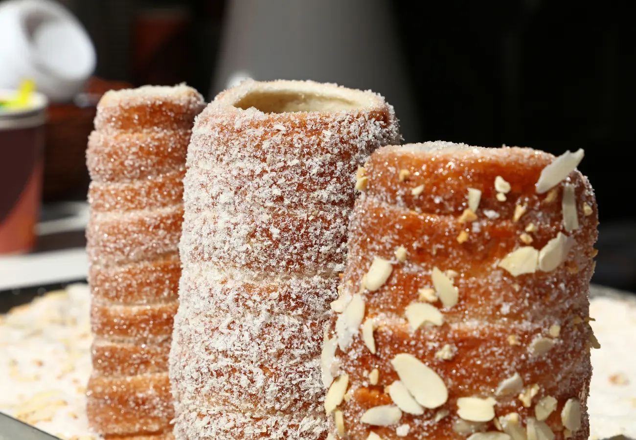 Kürtőskalács (Chimney Cake) traditional Hungarian food