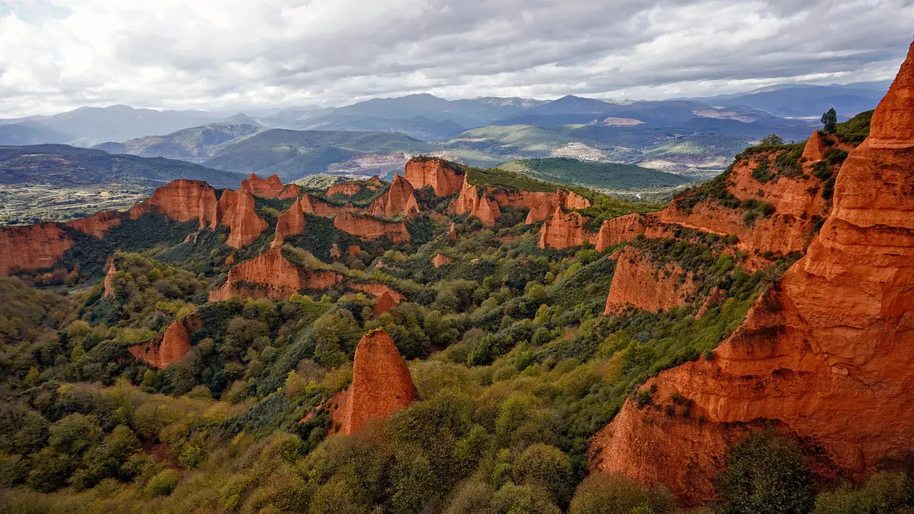 Las Médulas, León is one of the famous Spain landmarks - discover 100 places to visit in Spain
