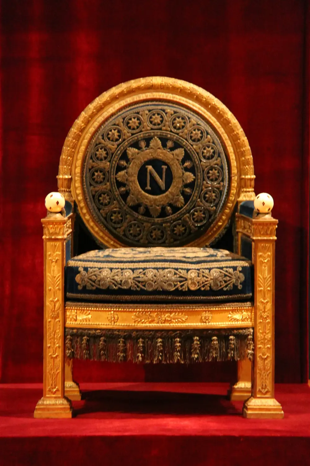Napoleon’s Apartments - Napoleon Throne Louvre Museum