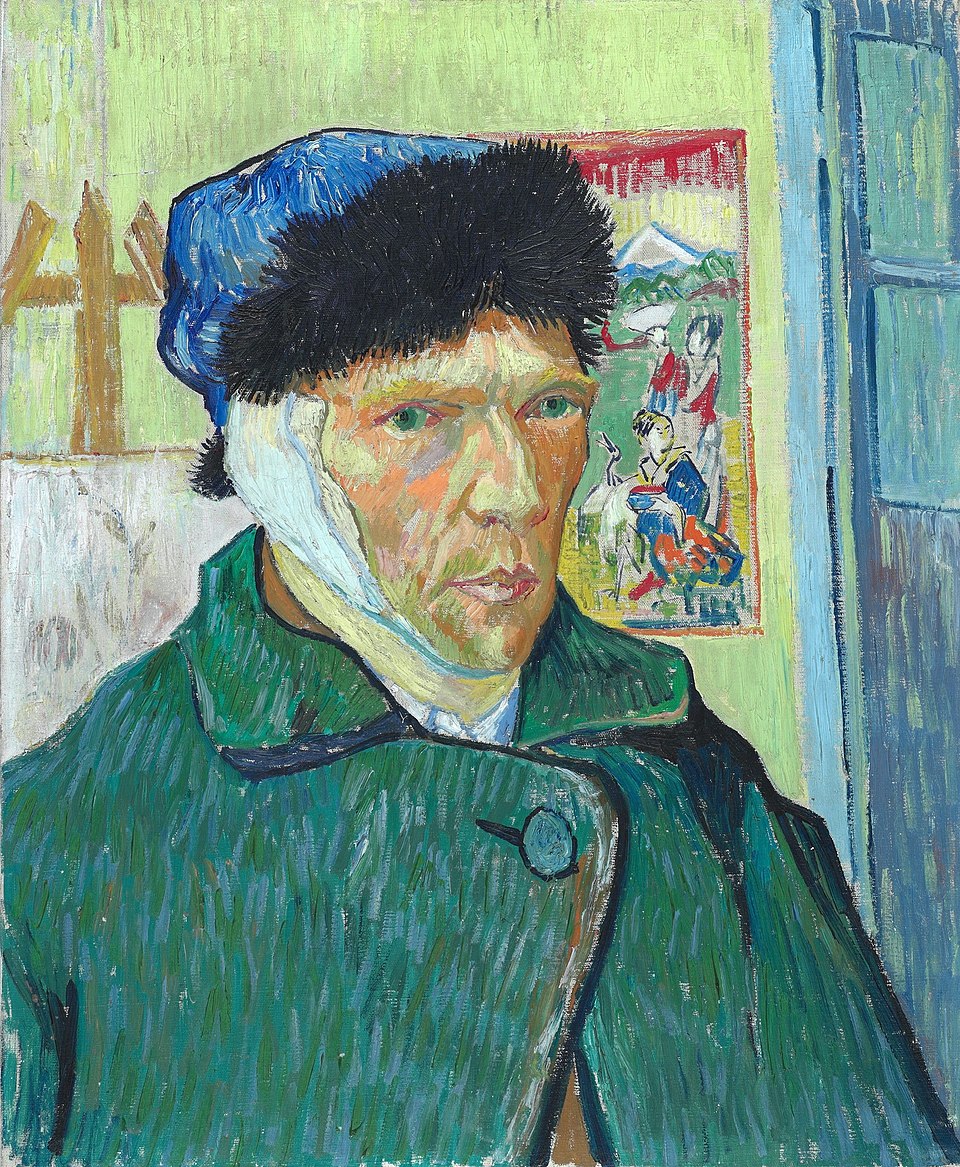 Vincent van Gogh - Self-portrait with bandaged ear (1889, Courtauld Institute)