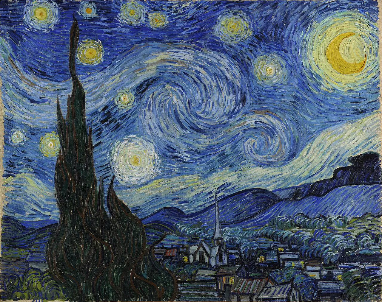Vincent van Gogh - Starry Night (Museum of Modern Art, New York)
