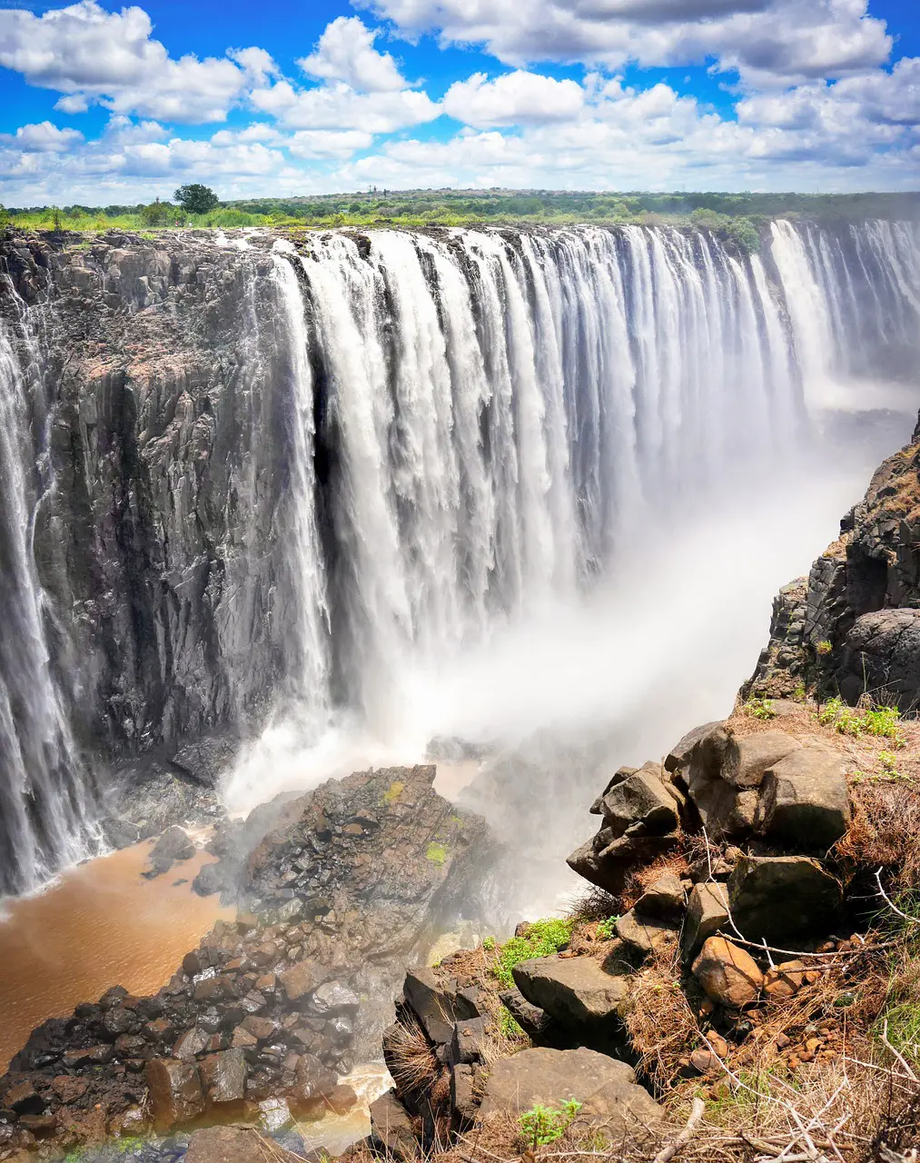 Victoria Falls, Zambia/Zimbabwe is one of the most beautiful waterfalls in the world