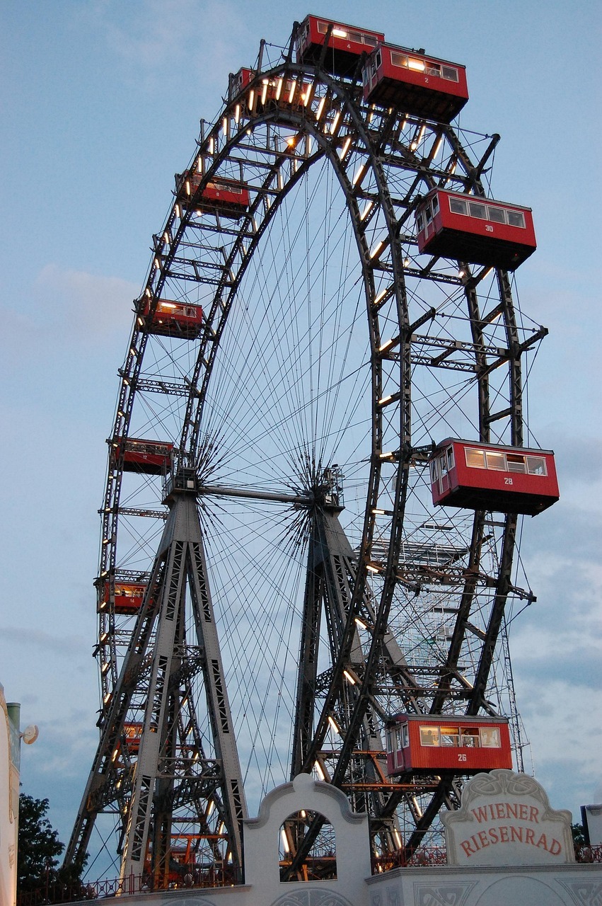 Prater Park: Vienna’s Historic Amusement Park and Ferris Wheel and one of the Landmarks in Vienna