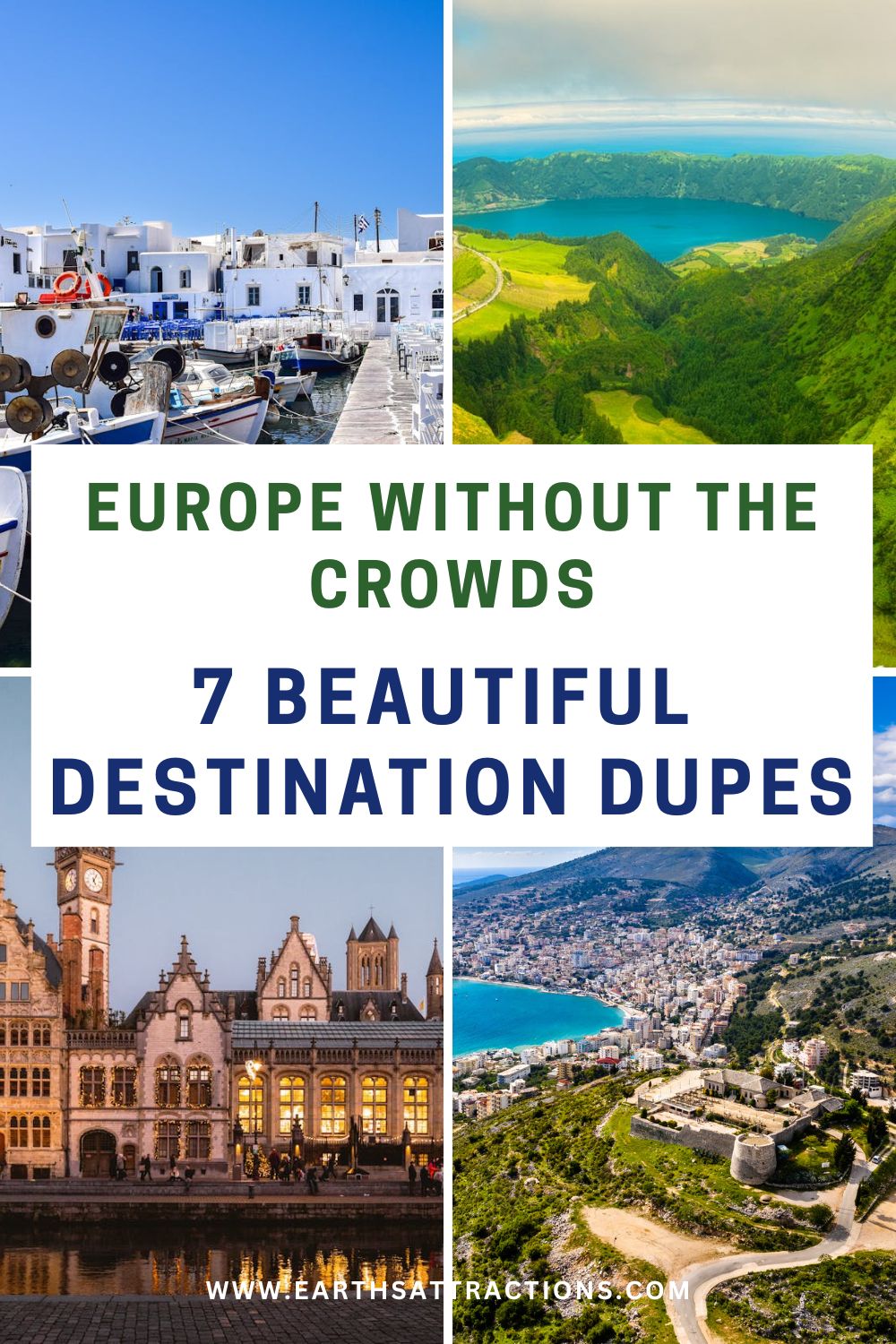 Best European Destination Dupes for Travelers Who Want Beauty Without the Crowds. Looking for European destination dupes that feel beautiful, scenic, and less crowded than Santorini, Prague, Amsterdam, or the Amalfi Coast? These underrated European destinations include Mediterranean beaches, historic cities, Greek island charm, canals, and cooler nature escapes that make summer travel in Europe feel more relaxed and affordable. #DestinationDupes #EuropeTravel #EuropeanSummer #UnderratedEurope #TravelEurope #MediterraneanTravel #TravelInspiration
