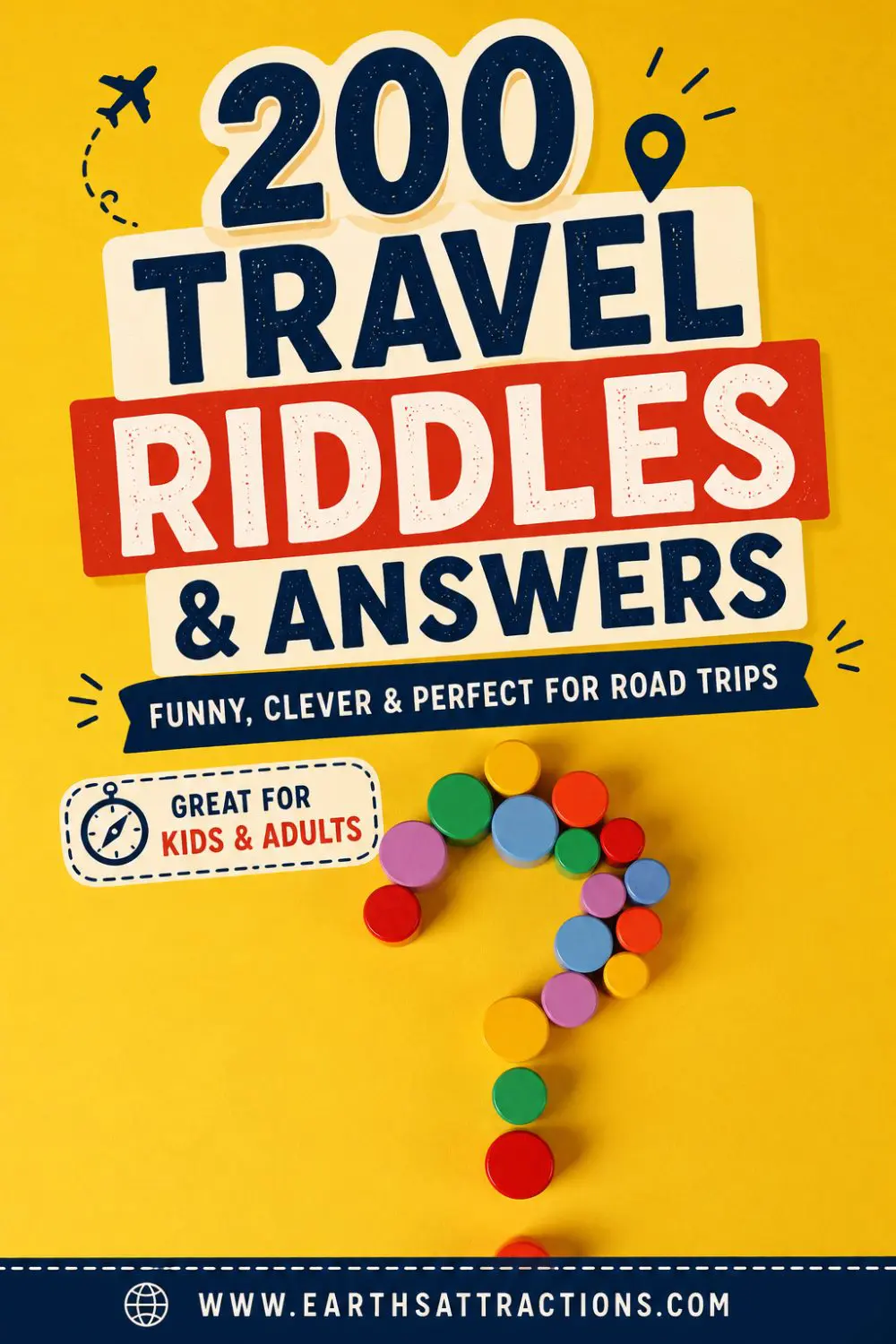 200 Travel Riddles & Answers That Make Road Trips and Airport Waits More Fun. Need fun travel games for your next trip? These 200 travel riddles with answers are perfect for road trips, airport waits, family travel, classroom games, trivia nights, kids, adults, and geography lovers. Includes funny travel riddles, travel brain teasers, geography riddles, country riddles, city riddles, landmark riddles, airport riddles, and road trip riddles to keep everyone entertained. #travelriddles #travelriddleswithanswers #travelgames #roadtripgames #airportgames #familytravel #geographyriddles #countryriddles #landmarkriddles #traveltrivia #travelwithkids #brainteasers #riddlesforkids #riddlesforadults #travelfun