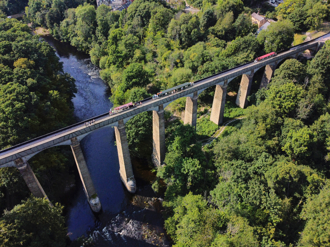 Pontcysyllte Aqueduct, Wales for the best UK trivia questions with answers