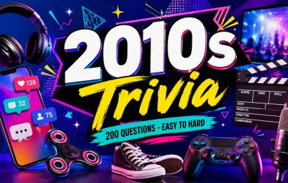 200 2010s Trivia Questions and Answers – Easy to Hard. How Many Can You Answer? 200 2010s Trivia Questions and Answers – Easy to Hard. How Many Can You Answer?