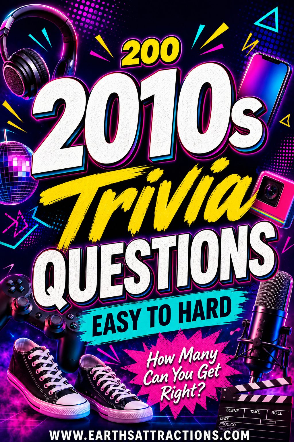 200 2010s Trivia Questions and Answers - Easy to Hard. How well do you remember the 2010s? Test yourself with 200 2010s trivia questions and answers covering pop culture, music, movies, TV shows, viral memes, social media, technology, gaming, sports and major events. The quiz starts with easy 2010s trivia and becomes progressively harder, making it perfect for family game night, a pub quiz, parties or a nostalgic challenge with friends. How many can you get right? #2010sTrivia #TriviaQuestions #TriviaQuiz #PopCultureTrivia #MusicTrivia #MovieTrivia #GameNightIdeas #PubQuiz