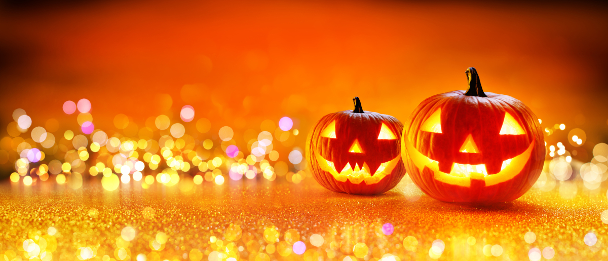 Halloween decor with pumpkins for an autumn trivia article