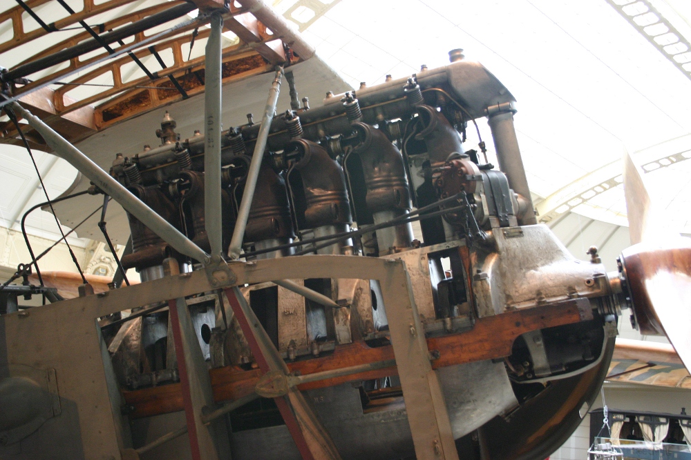 Helicopter engine at Technisches Museum Wien - Vienna Museum of Science and Technology or Vienna Technical Museum as it is known