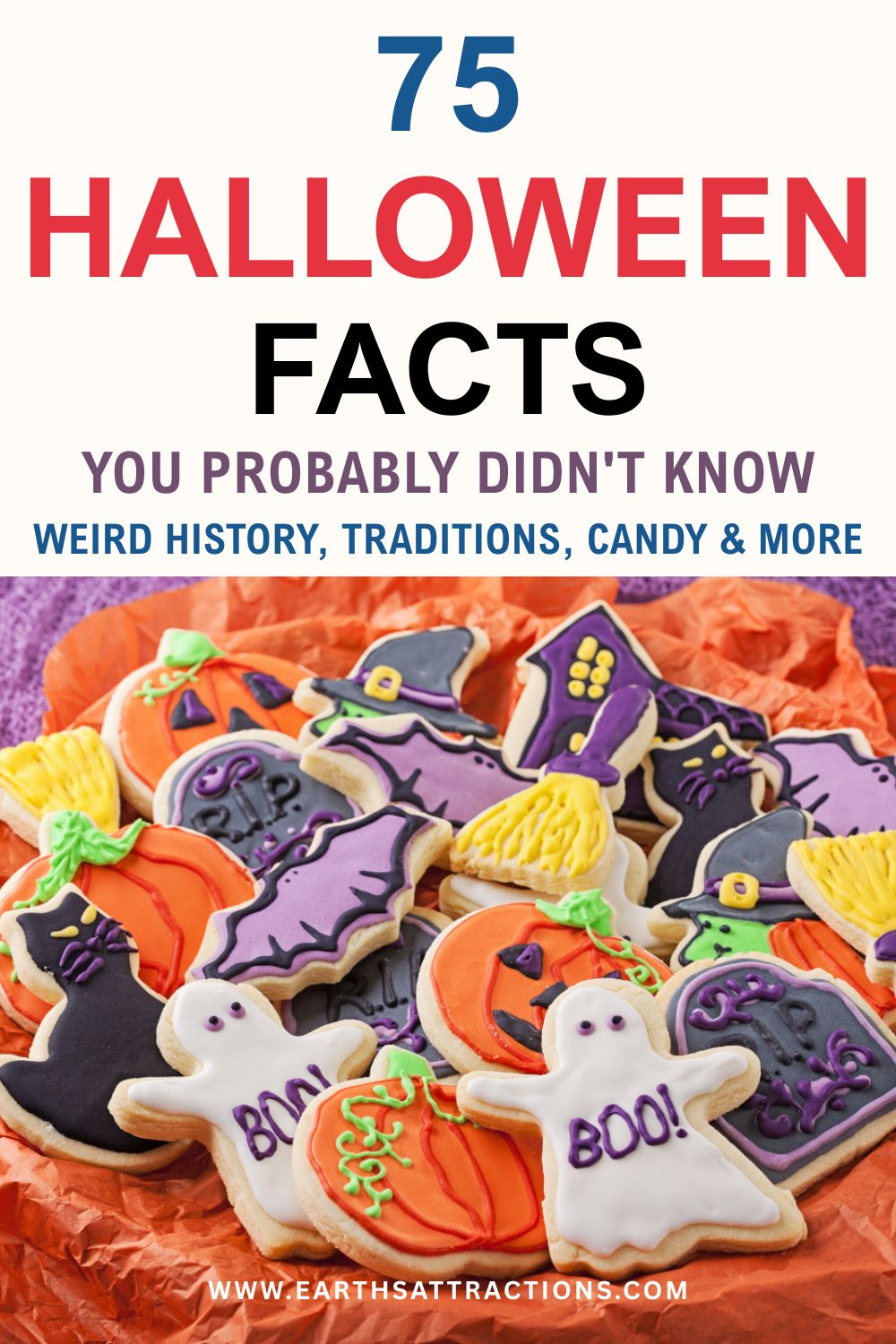75 Halloween Facts You Probably Didn’t Know: Weird History & Traditions. Discover 75 Halloween facts you probably didn’t know, from strange Halloween history and old traditions to jack-o’-lantern origins, candy facts, superstitions, weird laws and popular Halloween myths. A fun, fact-checked list for anyone who loves unusual Halloween facts and wants to know where the traditions really came from. #HalloweenFacts #HalloweenHistory #HalloweenTraditions #Halloween #FunFacts Pin created using a photo from Dreamstime
