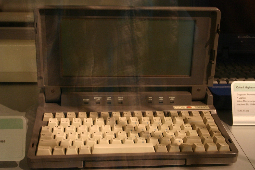 Victor Laptop at Technisches Museum Wien - Vienna Museum of Science and Technology or Vienna Technical Museum as it is known