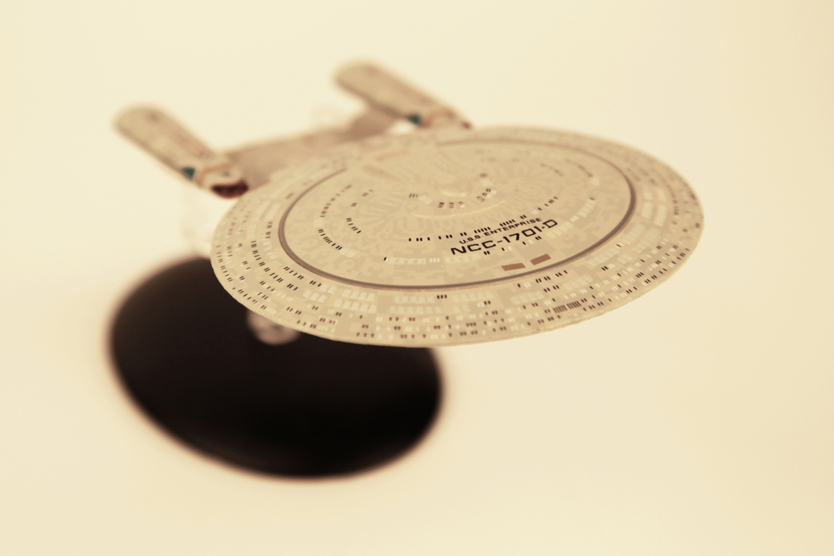 Detailed USS Enterprise model from Star Trek - Editorial photo
