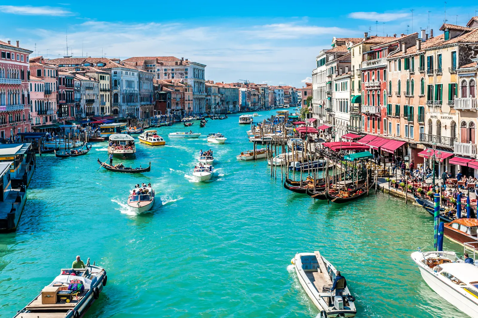 Grand Canal in Venice, Italy, for an Italian travel phrases quiz