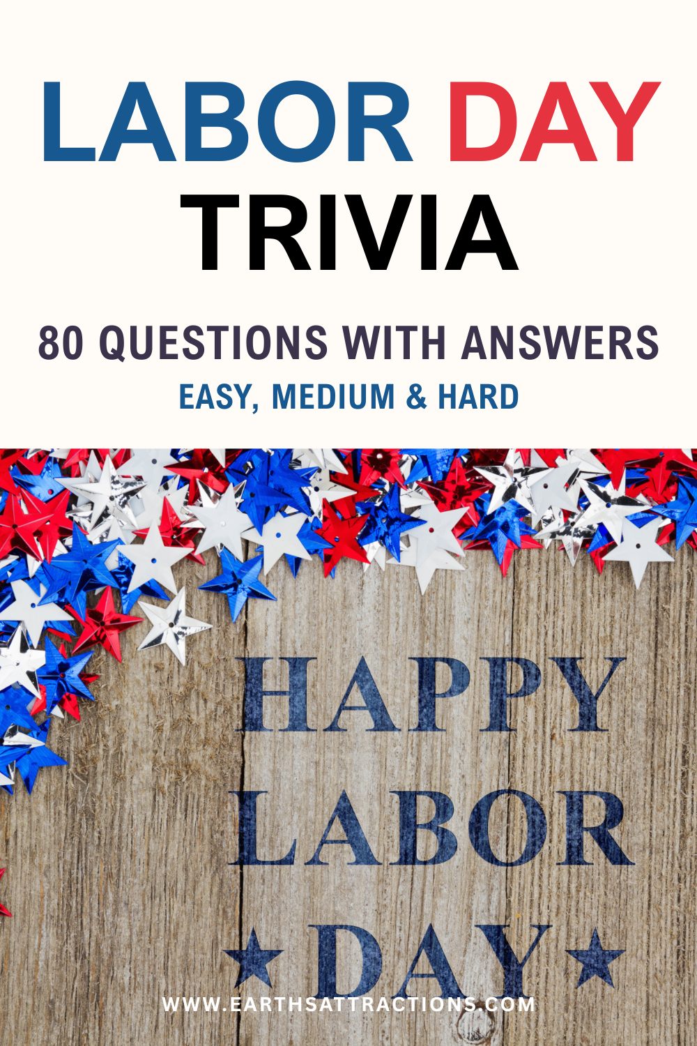 Labor Day Trivia Questions and Answers: 80 Fun Questions for Adults. Looking for Labor Day trivia questions and answers? Try 80 fun Labor Day trivia questions for adults, with easy, medium and hard rounds covering Labor Day history, traditions, workers, sports and celebrations around the world. Use this Labor Day quiz for a family gathering, office game, Labor Day party or your own trivia challenge. Save it for Labor Day weekend and see how many answers you can get right! #LaborDayTrivia #LaborDay #TriviaQuestions #HolidayTrivia #LaborDayGames #trivia Pin made with a photo from Dreamstime